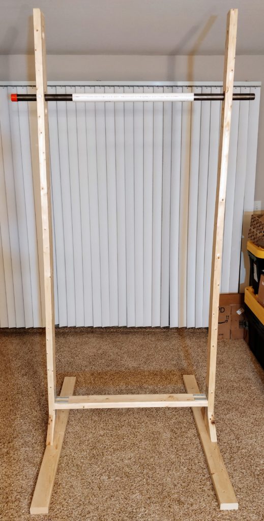 Building indoor pull-up bar - H Squared Life