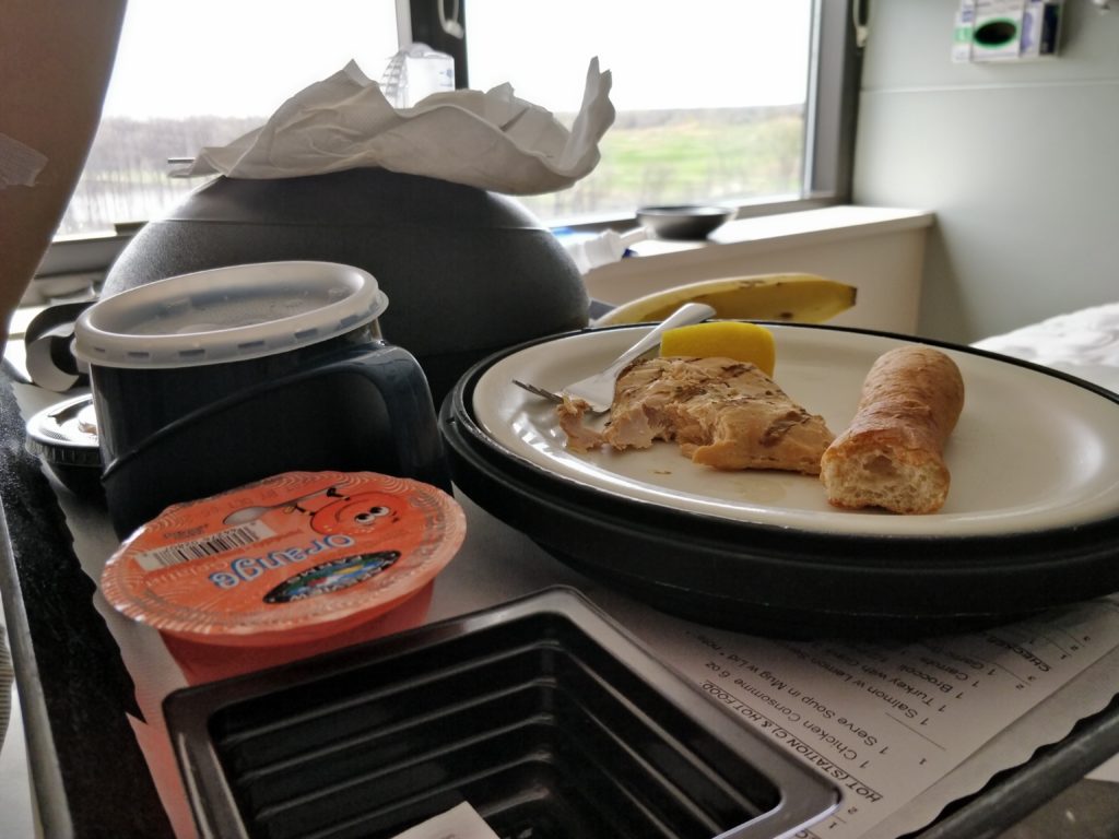 hospital food salmon